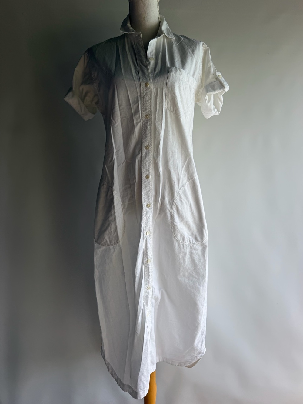 ATM Short Sleeve Shirt Dress - sz M
